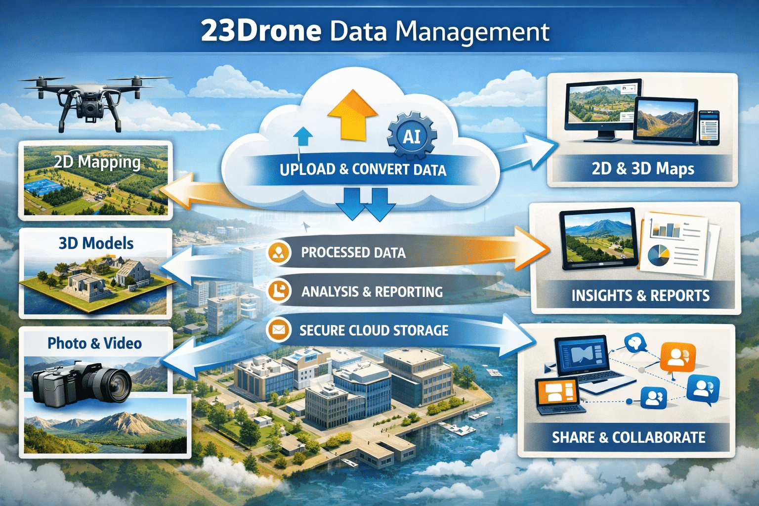 Drone data management og analyse